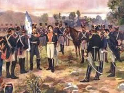 Belgrano jura la bandera antes de la batalla de Salta
